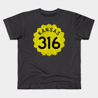 316 Sunflower Route Marker Kids T-Shirt